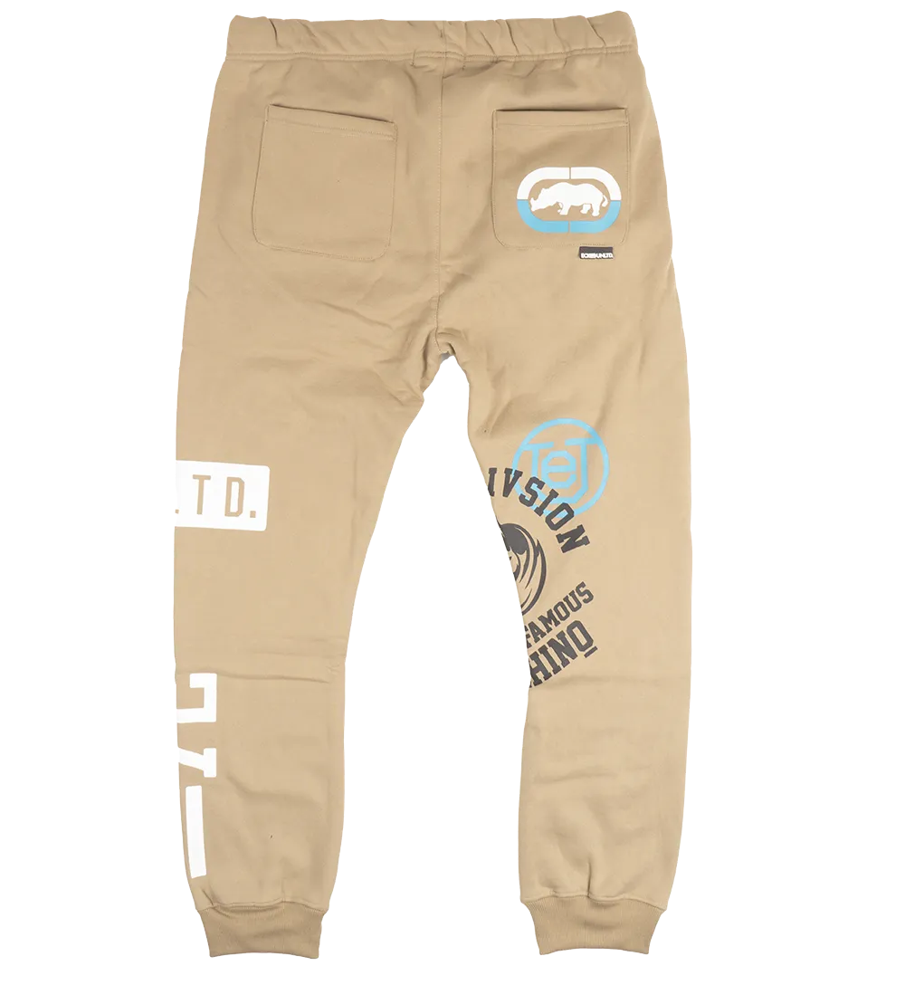 ECKO UNLTD FLEECE JOGGER PANTS KHAKI - EO31G698