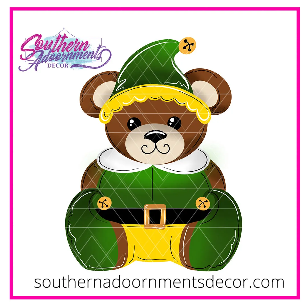 Elf Teddy Bear  Blank