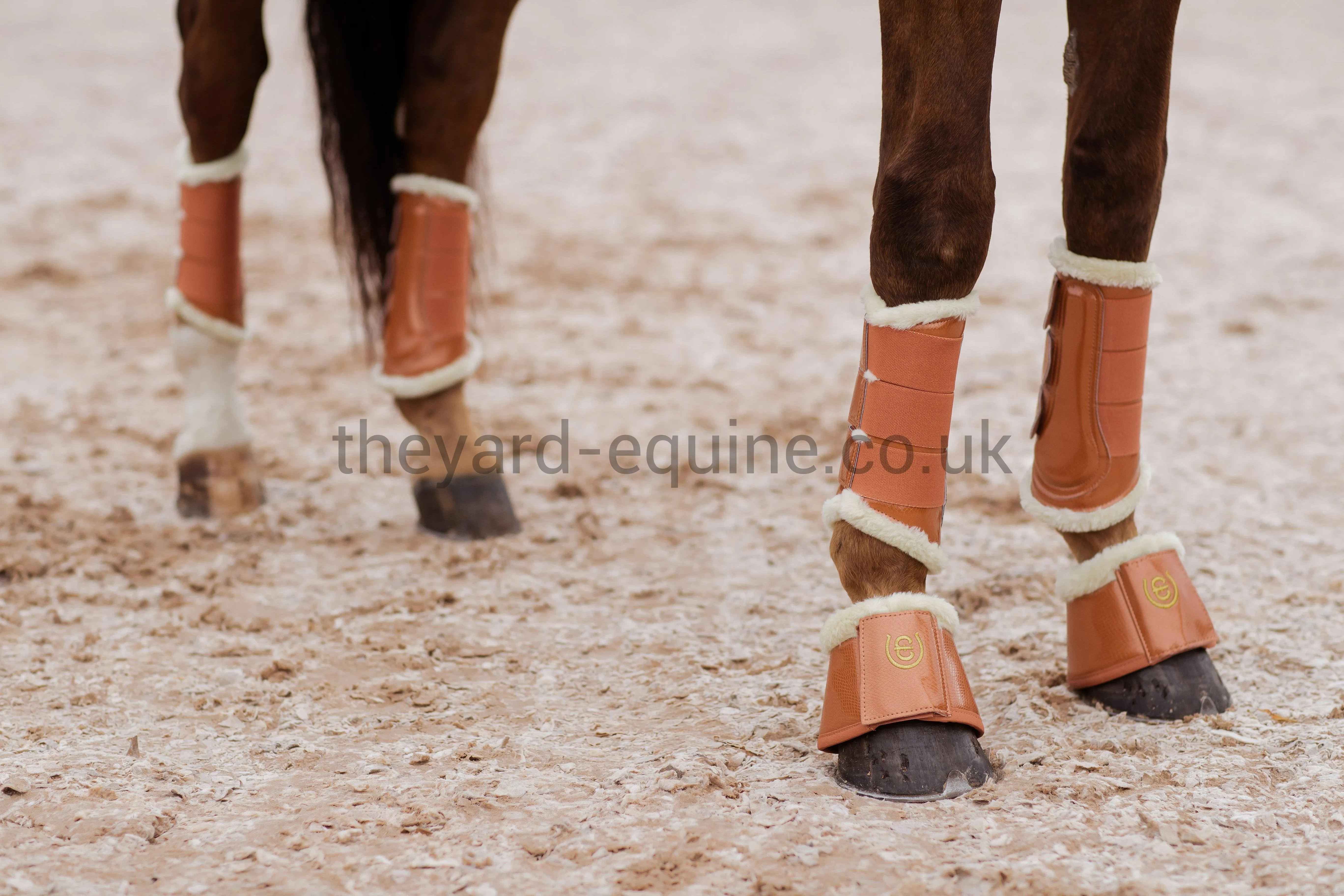 Equestrian Stockholm Brushing Boots - Bronze Gold