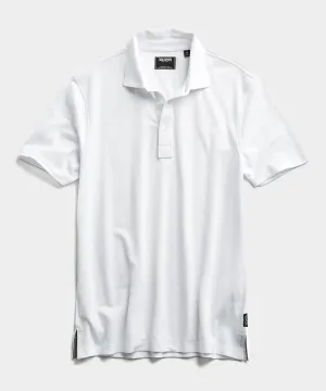 Fine Pique Polo in White