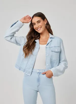 FRAYED MIX DENIM JACKET