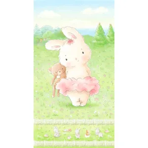 Friendship Blossoms - Bunny and Her Bear Multi Panel