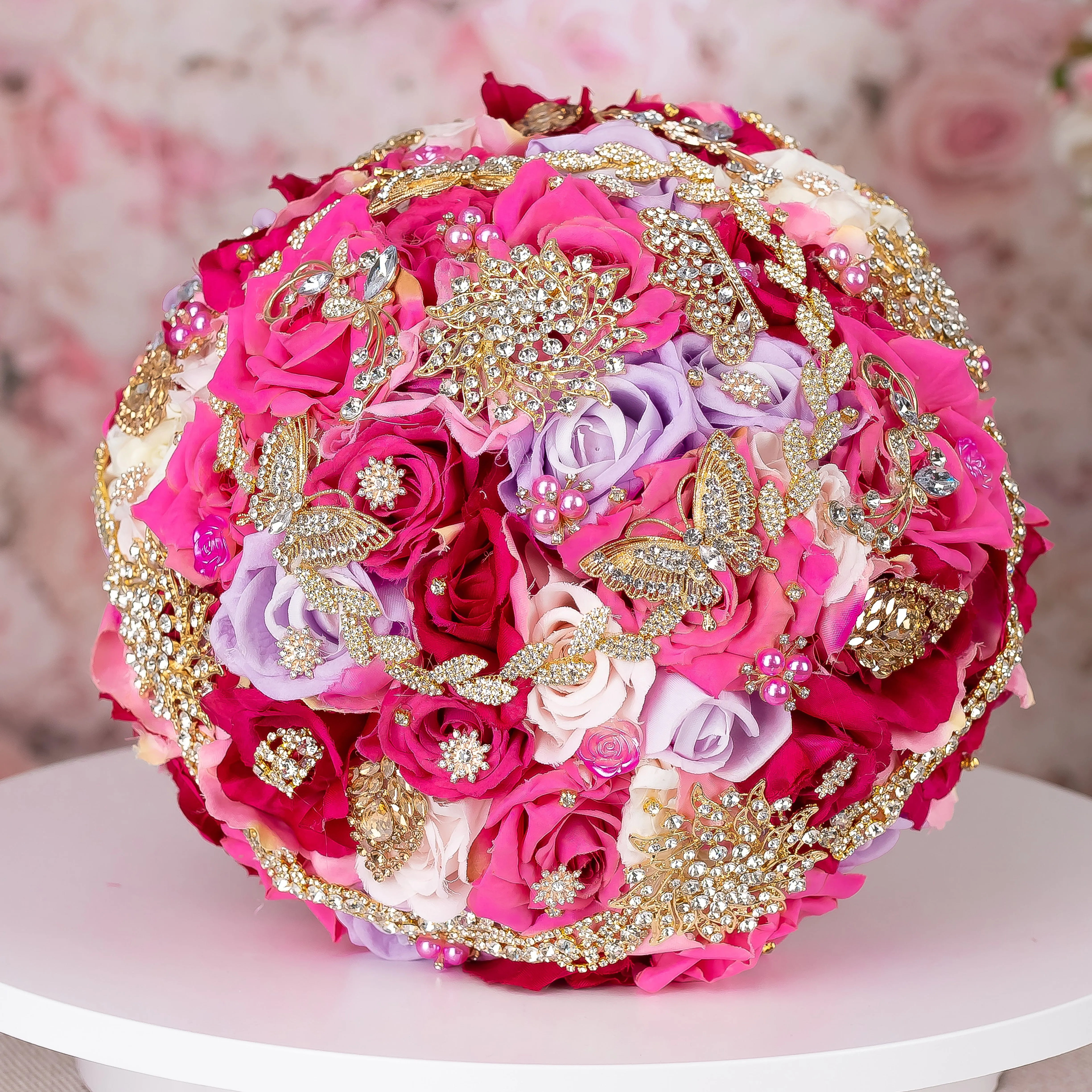 Fuchsia last teddy bear for quinceanera
