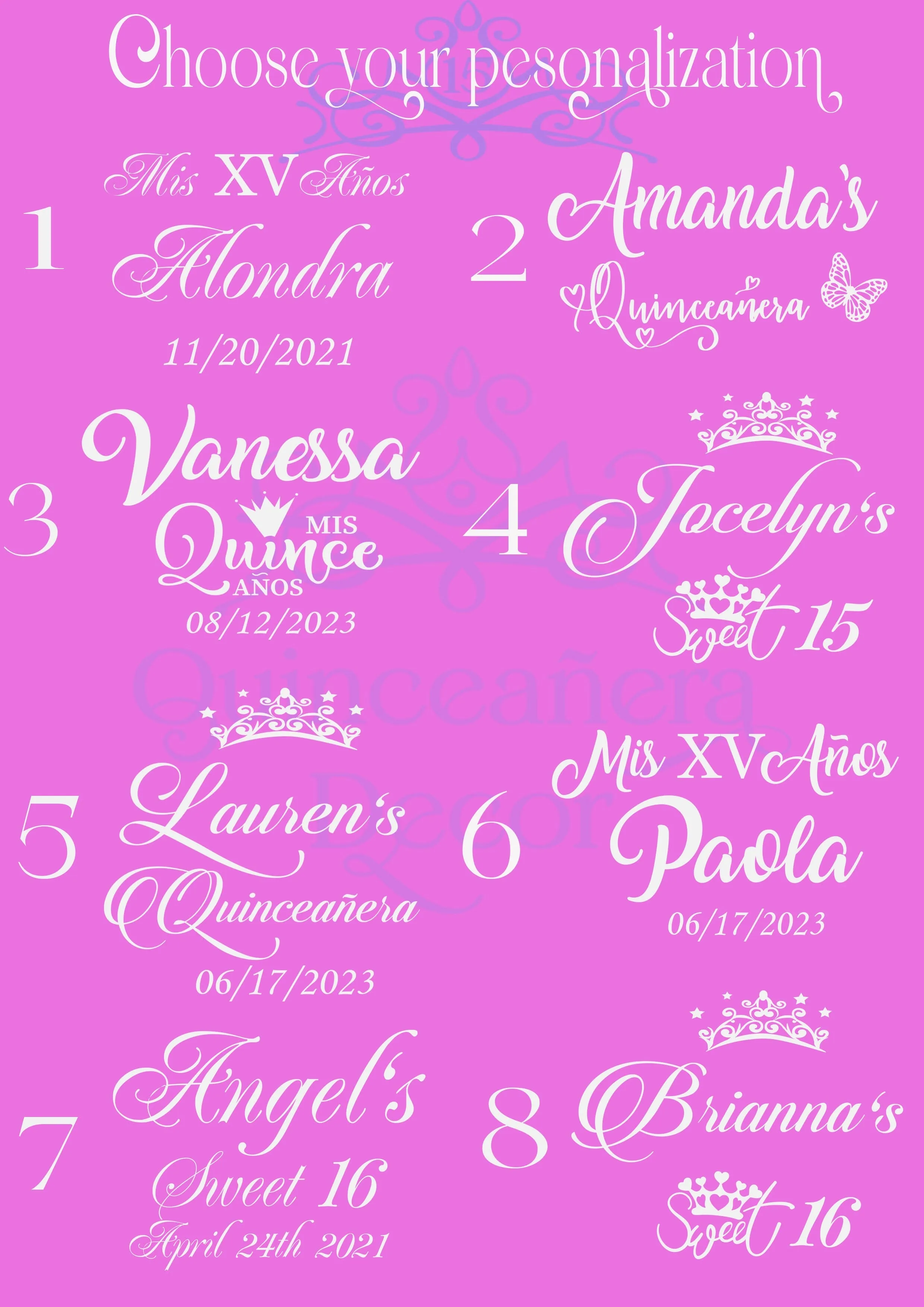 Fuchsia last teddy bear for quinceanera