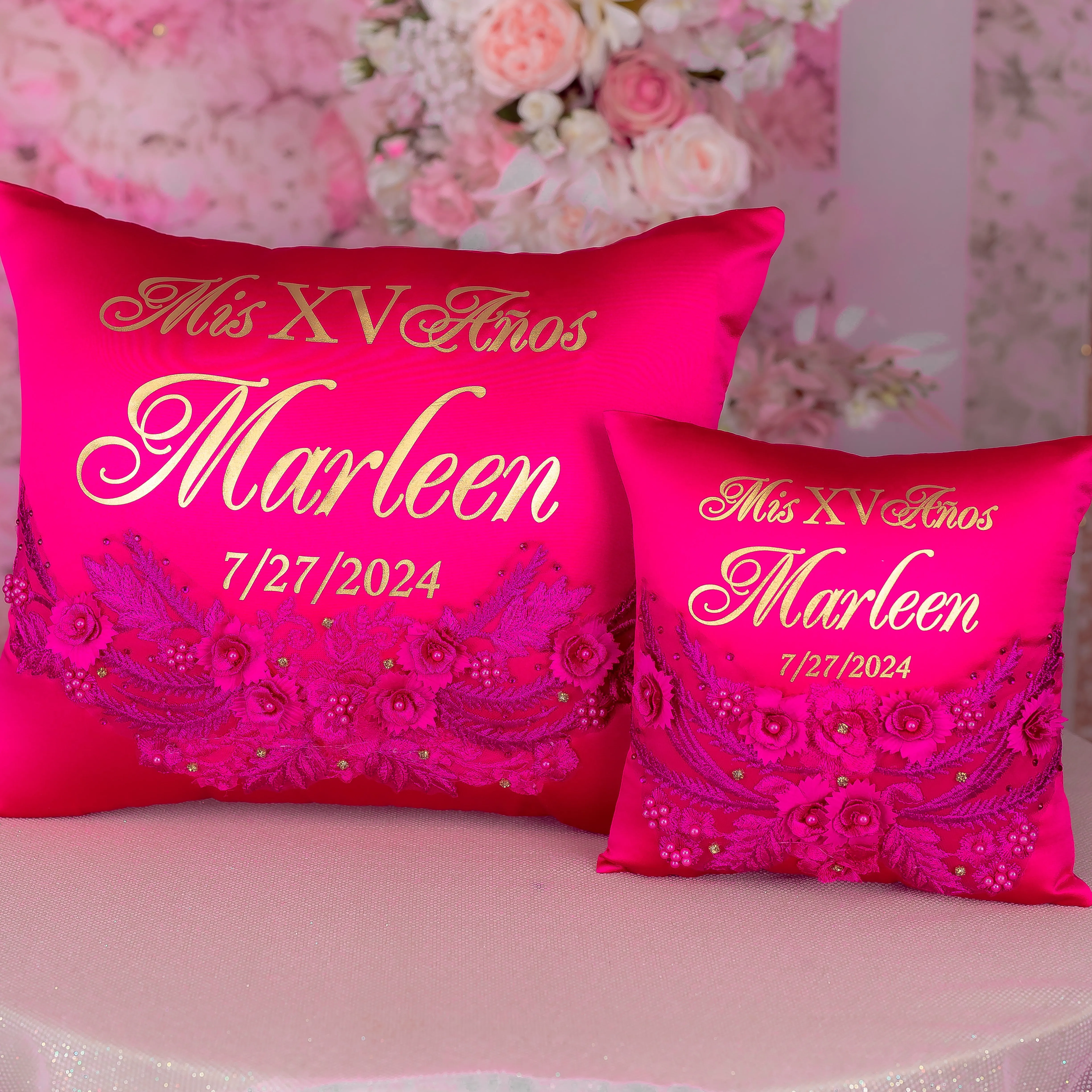 Fuchsia last teddy bear for quinceanera