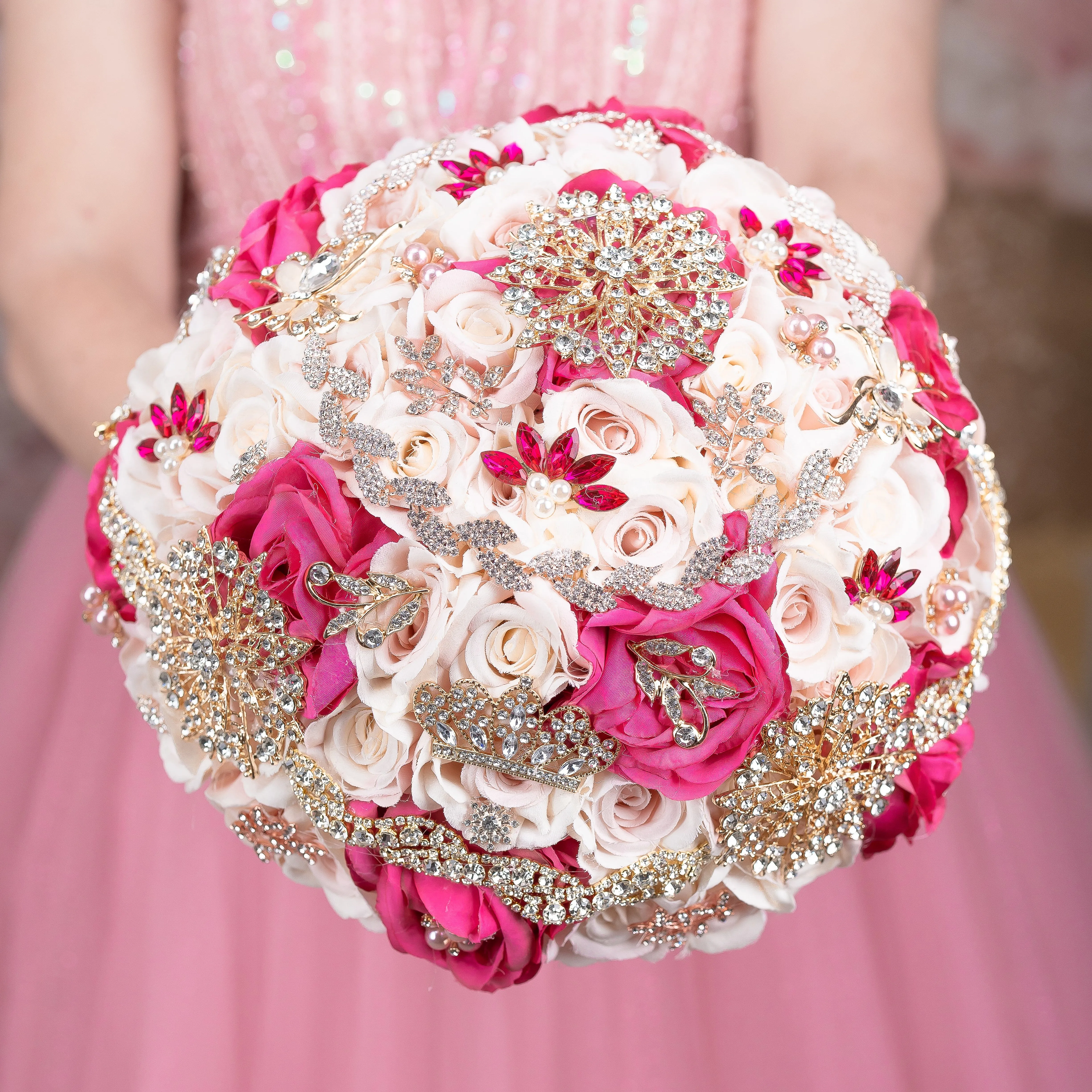 Fuchsia last teddy bear for quinceanera