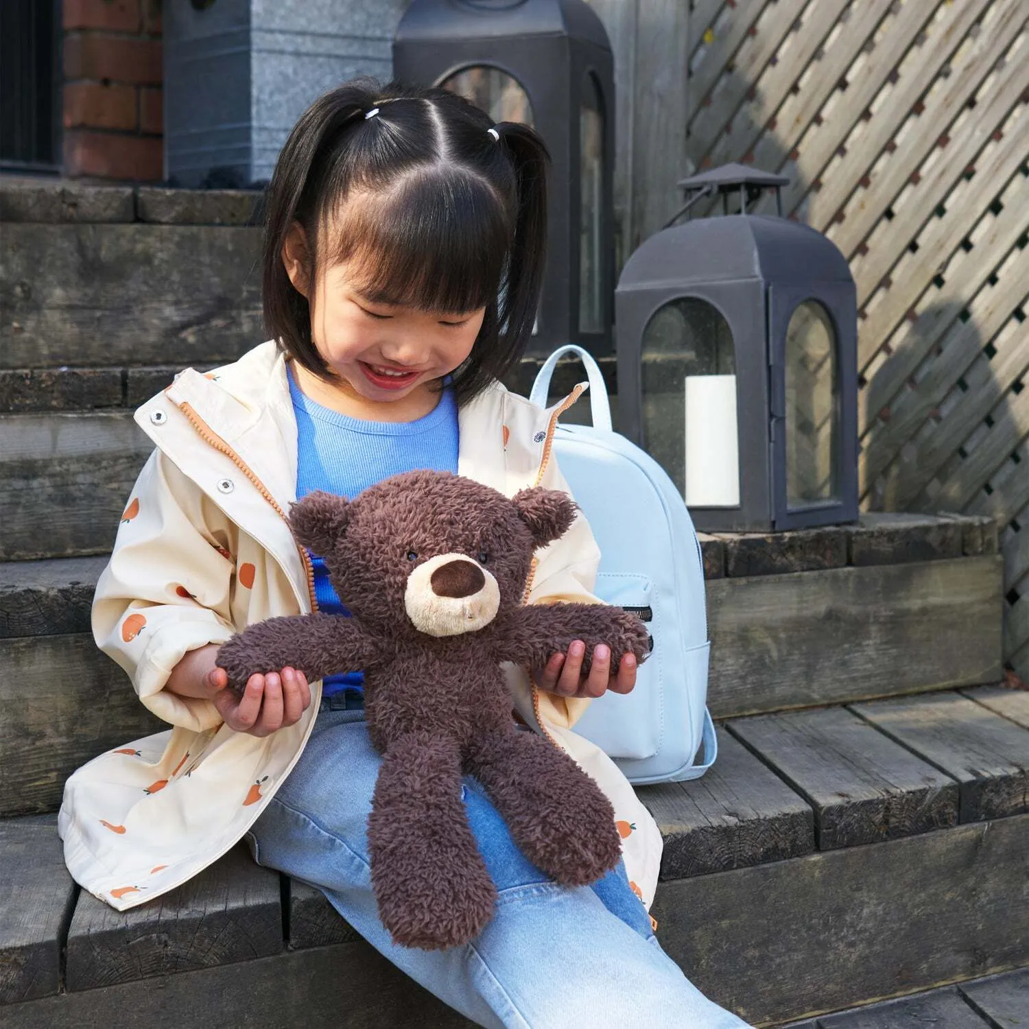 Fuzzy Beige Bear 13.5"