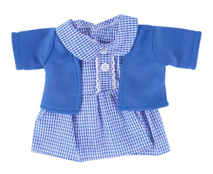 Girls Blue School Uniform Teddy Bear Outfit