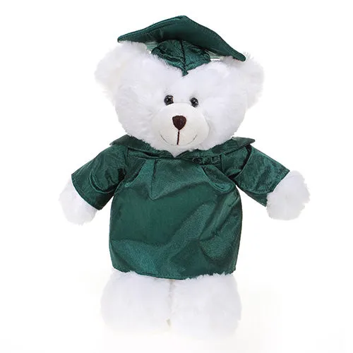 Graduation White Teddy Bear 12"