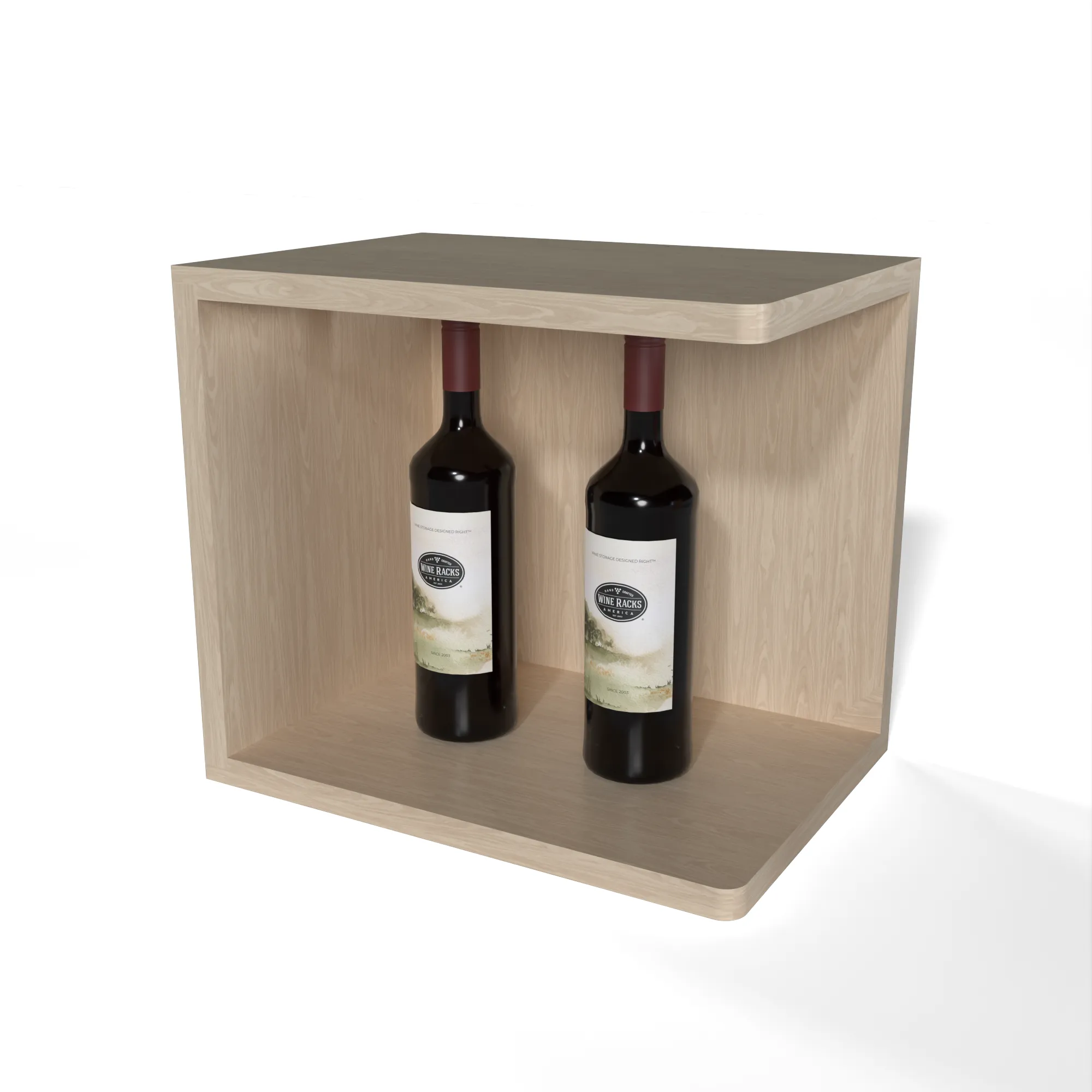 GrandCellar™ - Full-Depth Quarter Round Wine Shelf Display - 12"