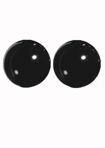 Hand Made English Black Glass Eyes - Size 2mm to 12mm -  for Teddy Bears and Rag Dolls - Pair