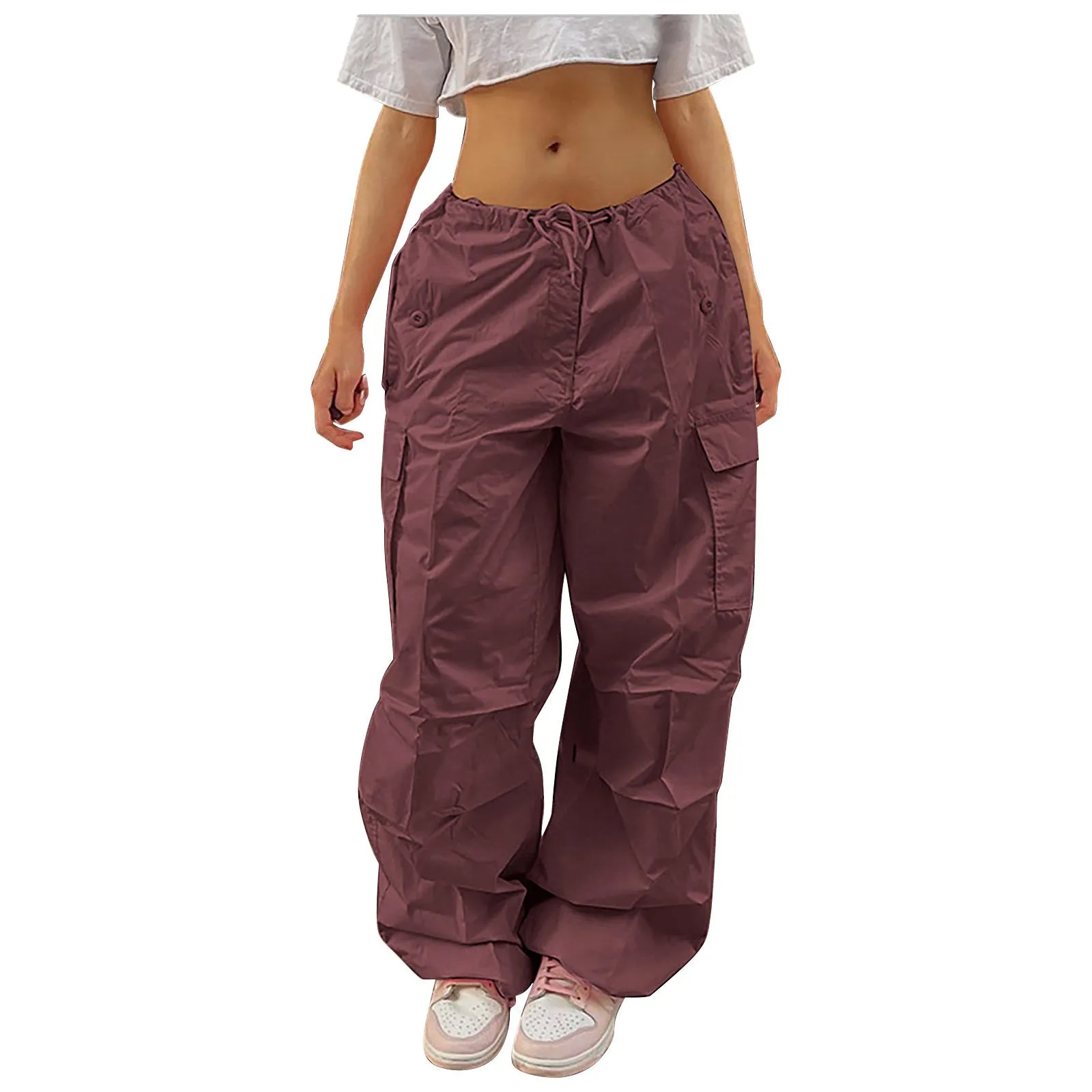 Harriet – Women's Cargo Pants with Drawstring and Pocket Design