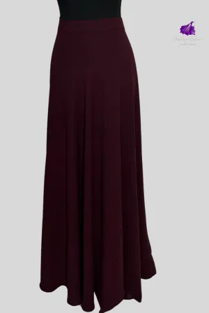Hiba High Waist Maxi Skirt With Pockets-Burgundy| Bestseller