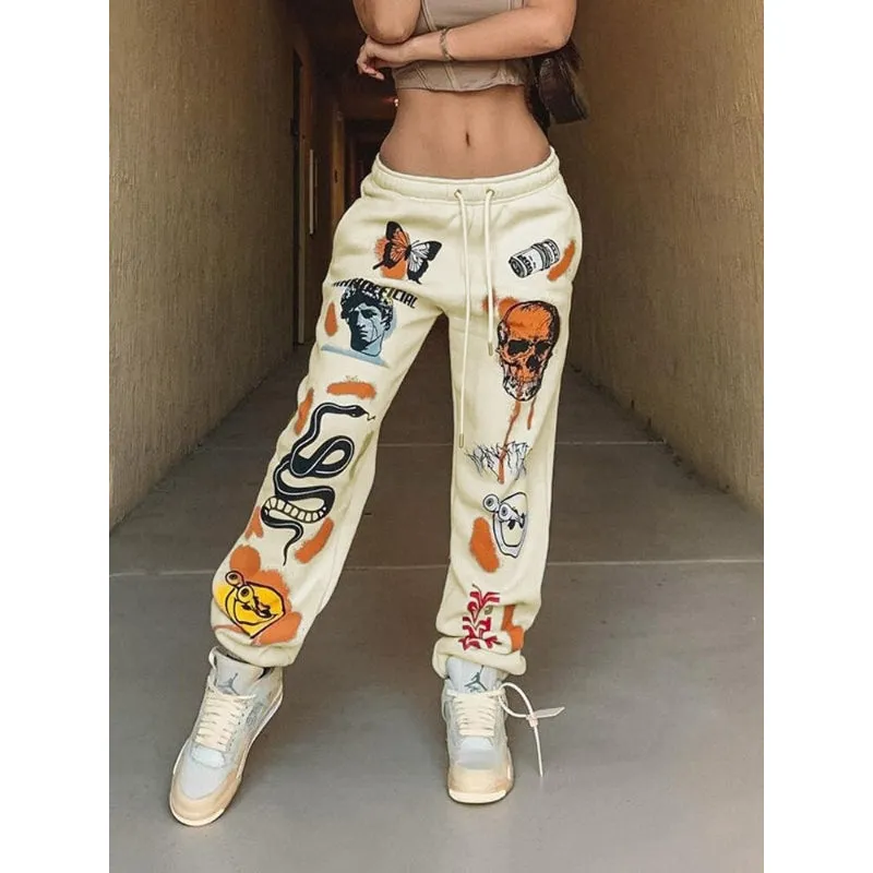 High Waist Baggy Pants With Pockets