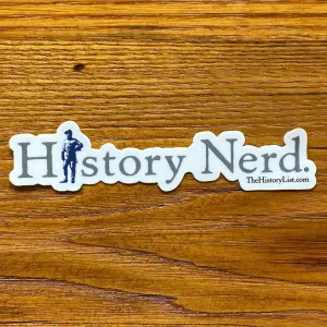 HISTORY NERD® sticker with Teddy Roosevelt