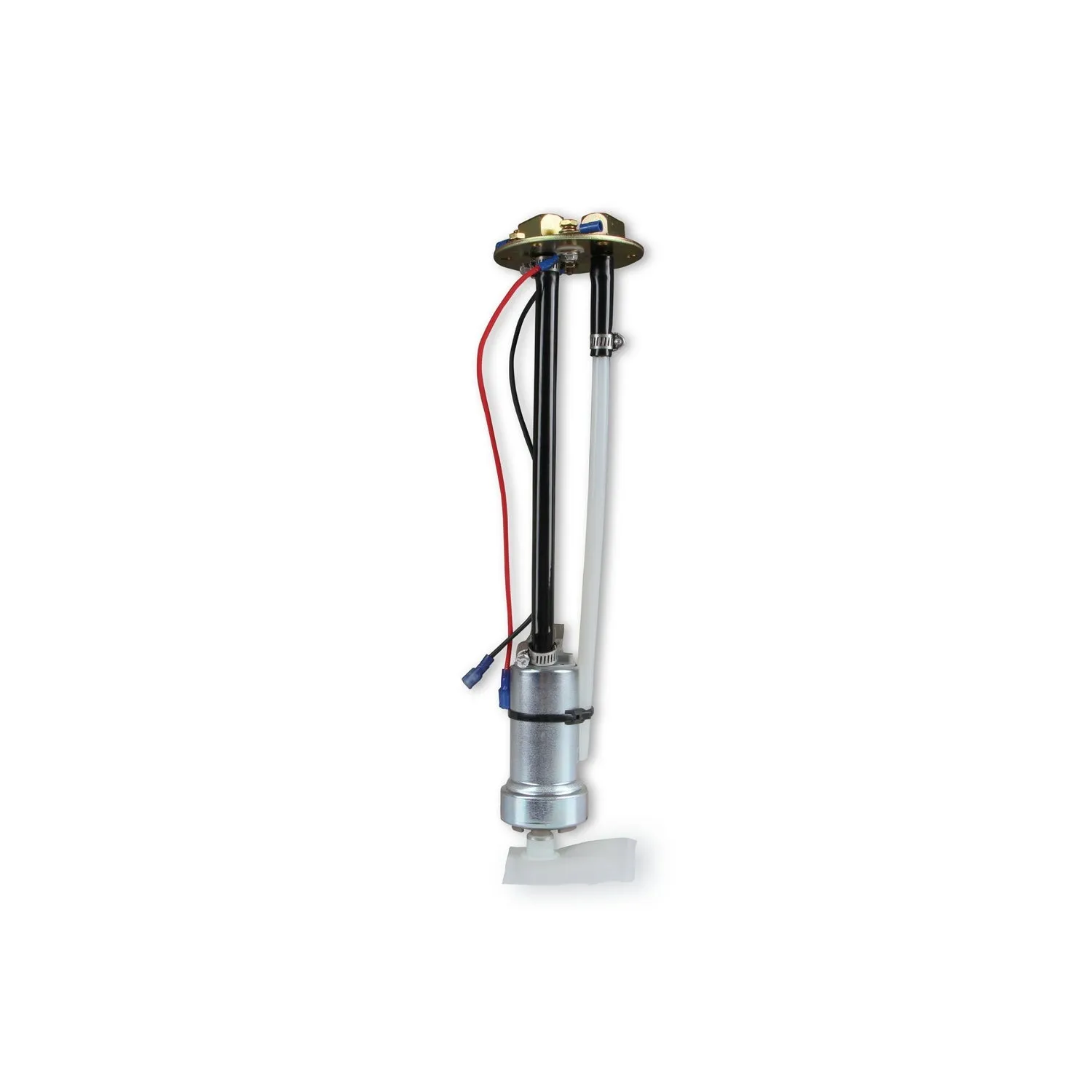 Holley Sniper EFI Sniper EFI Fuel Tank - 400 lph - 1/4 in NPT Outlet - 1/4 in NPT Return Port - Sending Unit - Silver - Ford Mustang 1964-68