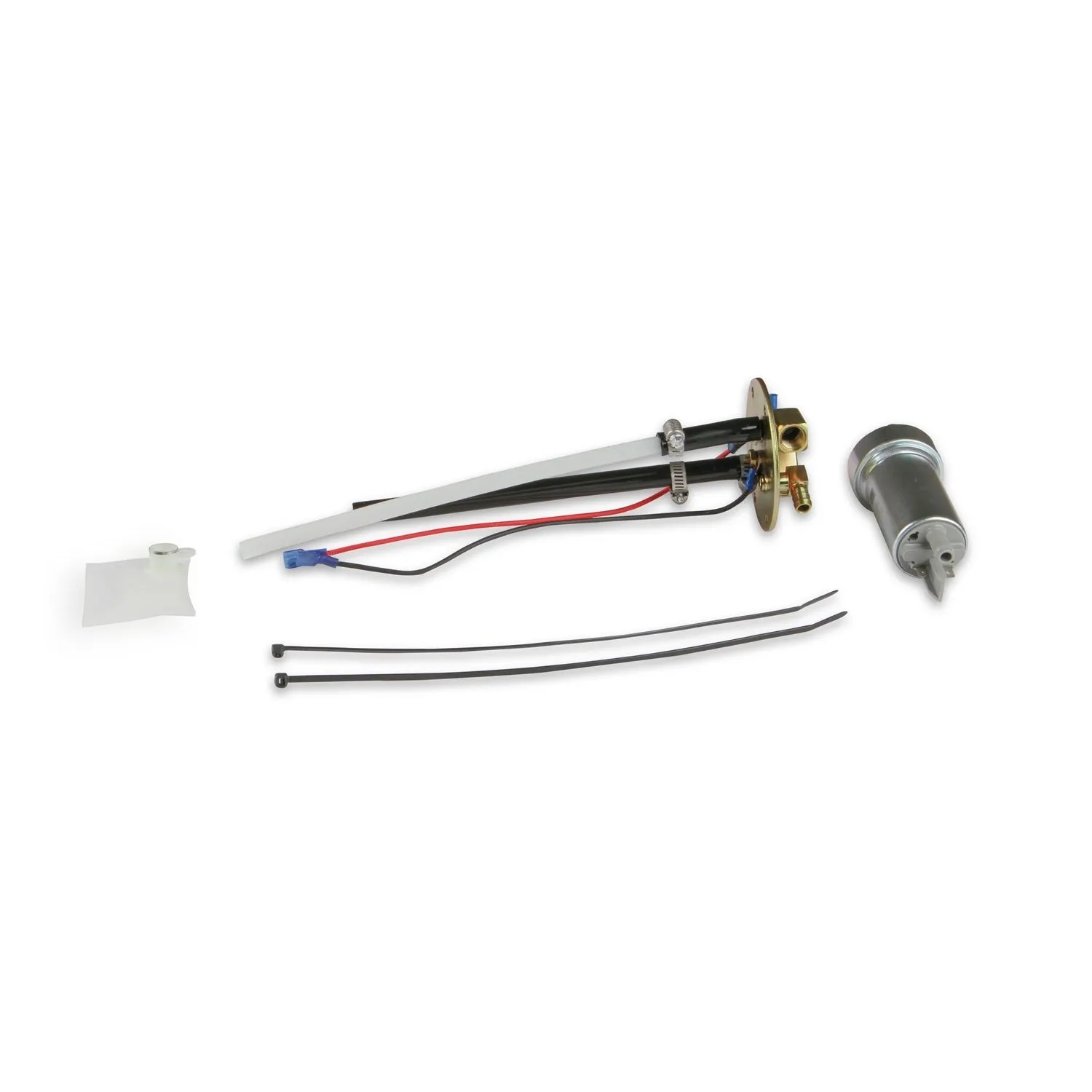 Holley Sniper EFI Sniper EFI Fuel Tank - 400 lph - 1/4 in NPT Outlet - 1/4 in NPT Return Port - Sending Unit - Silver - Ford Mustang 1964-68