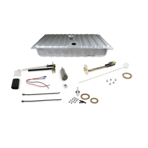 Holley Sniper EFI Sniper EFI Fuel Tank - 400 lph - 1/4 in NPT Outlet - 1/4 in NPT Return Port - Sending Unit - Silver - Ford Mustang 1964-68