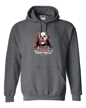 Hoodie (Unisex, Dark Gray) - 2021 Take a Bite out of Puppy Mills!