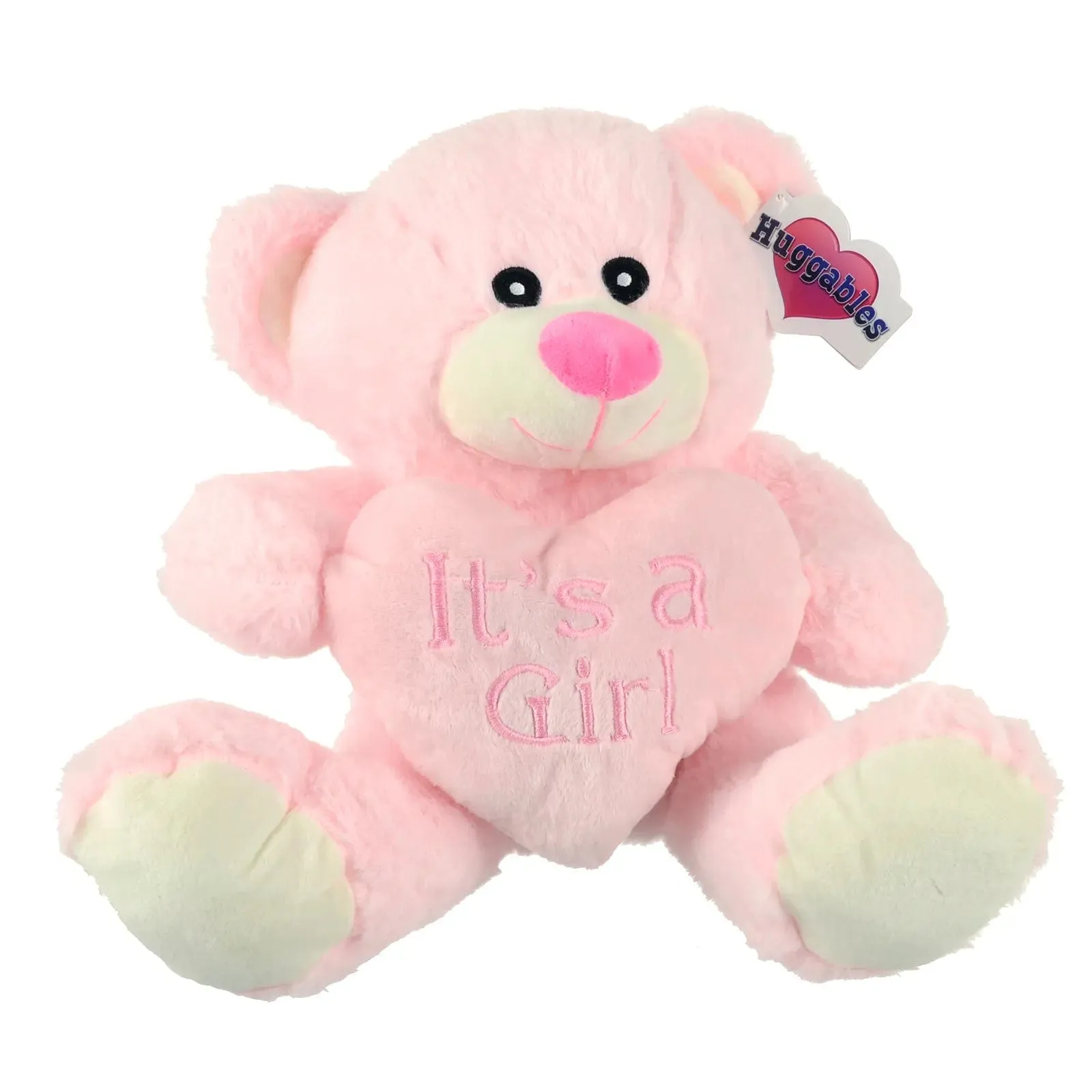 Huggables Plush Teddy Bear With Heart New Baby Gift Boy Girl 28cm