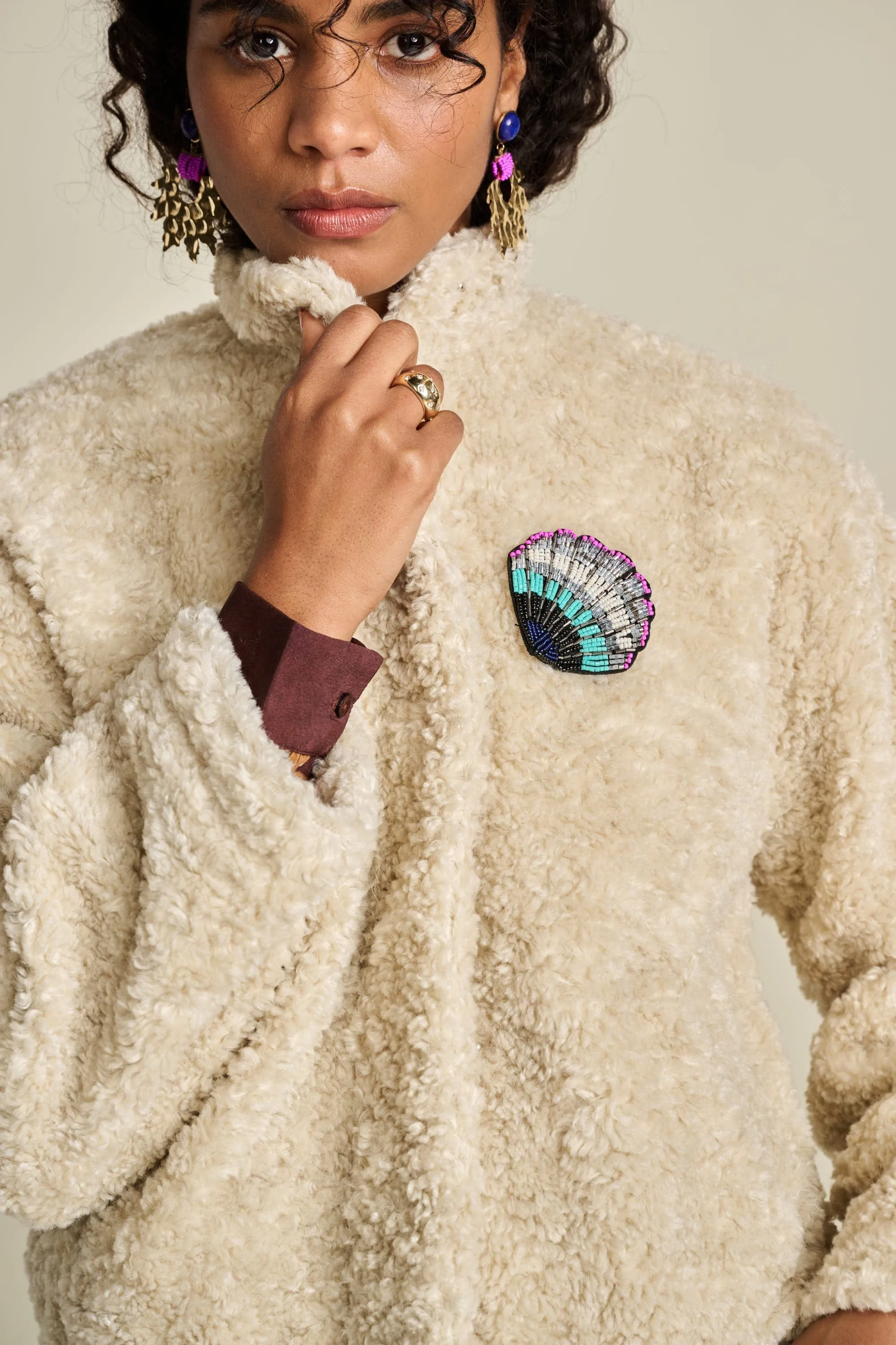 JACKET - Teddy Ecru