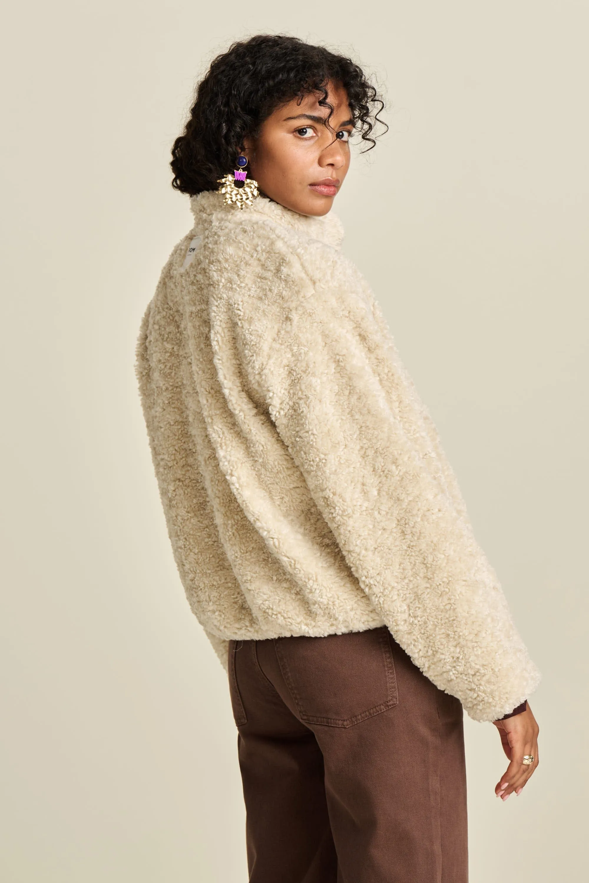 JACKET - Teddy Ecru