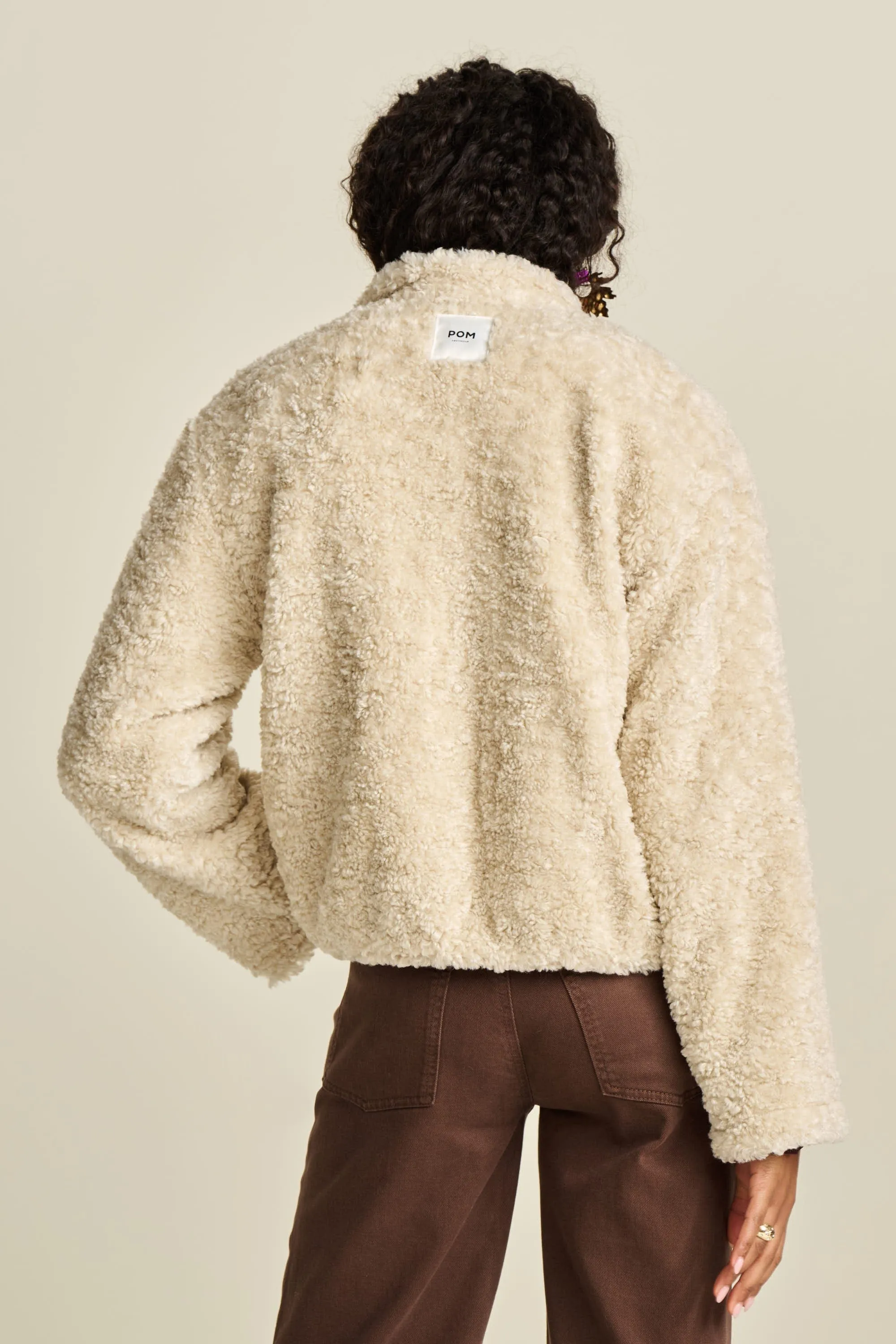 JACKET - Teddy Ecru