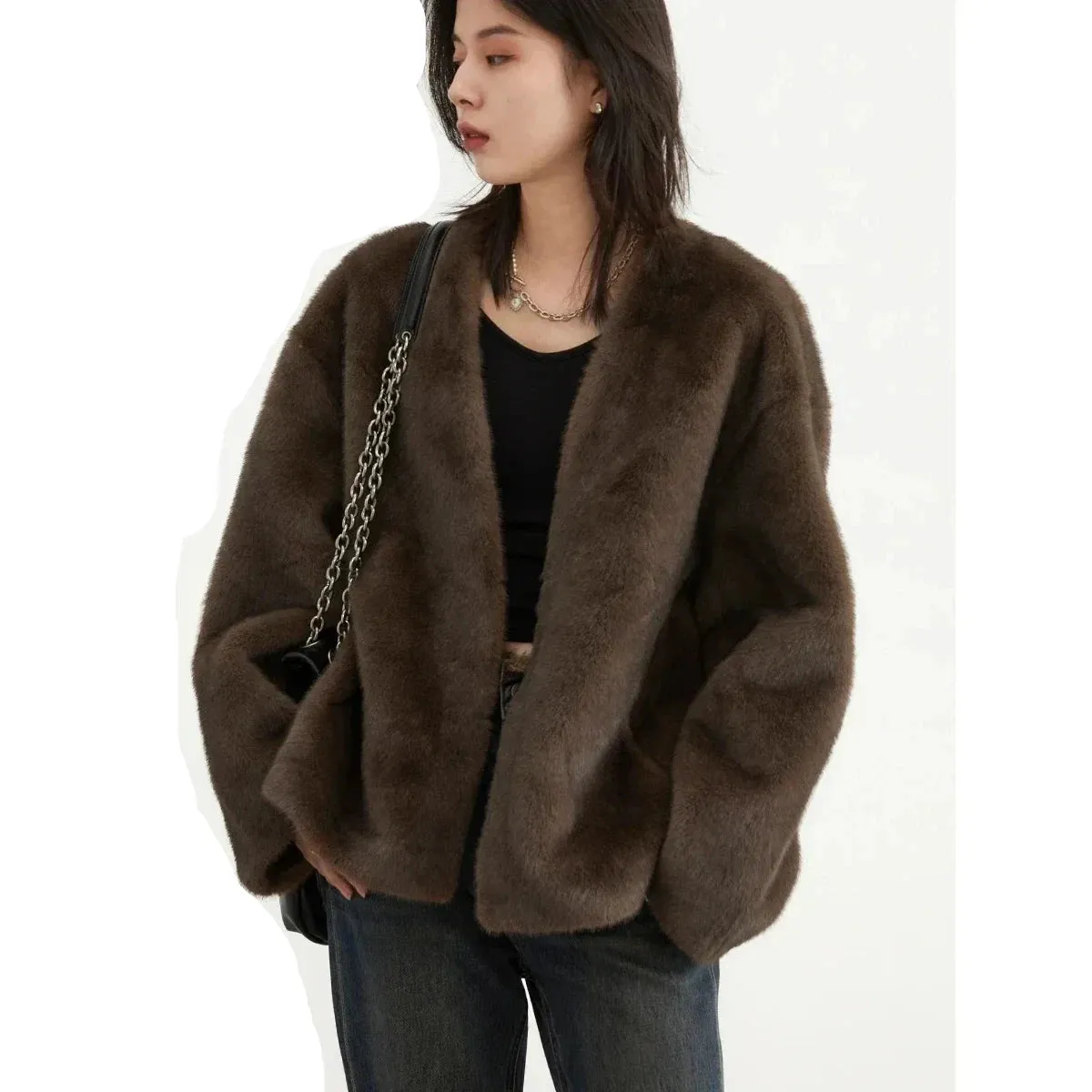 Jackie Loose teddy bear overcoat autumn coat Winter coat