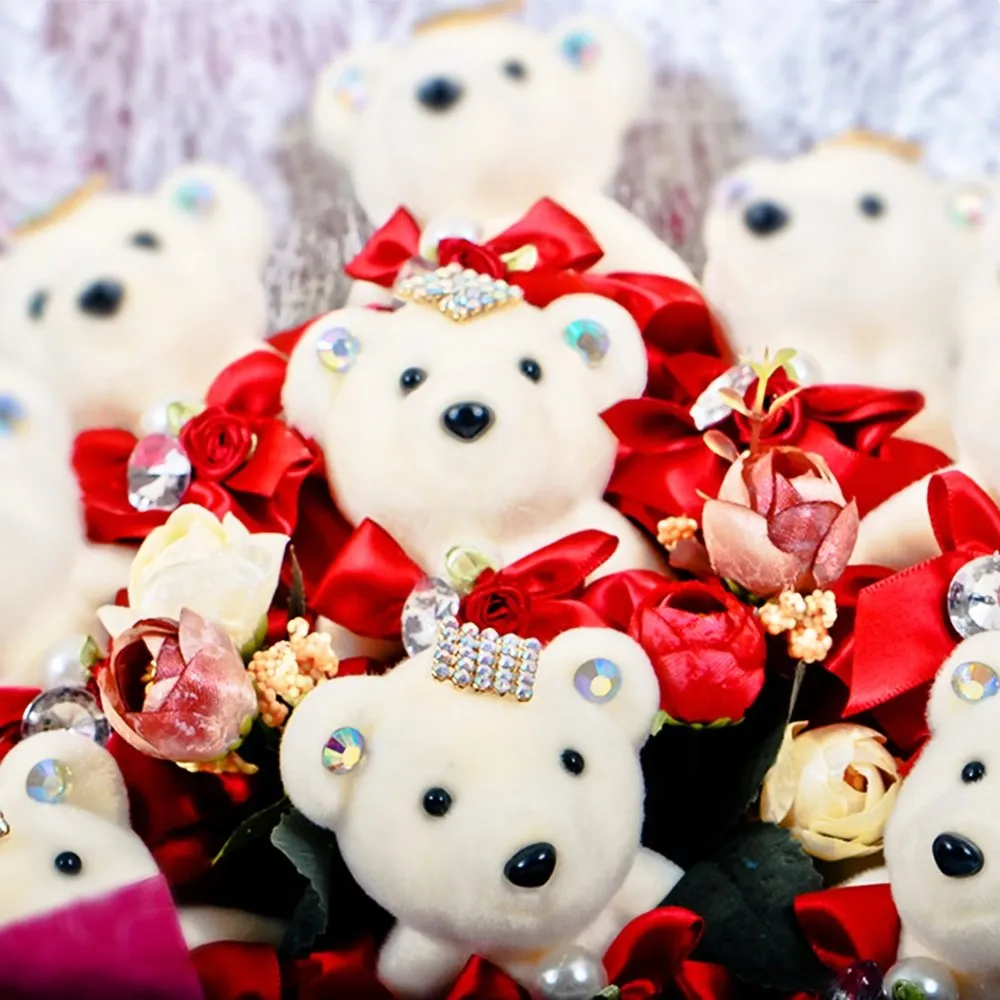 Just You Red Teddy Bear Bouquet