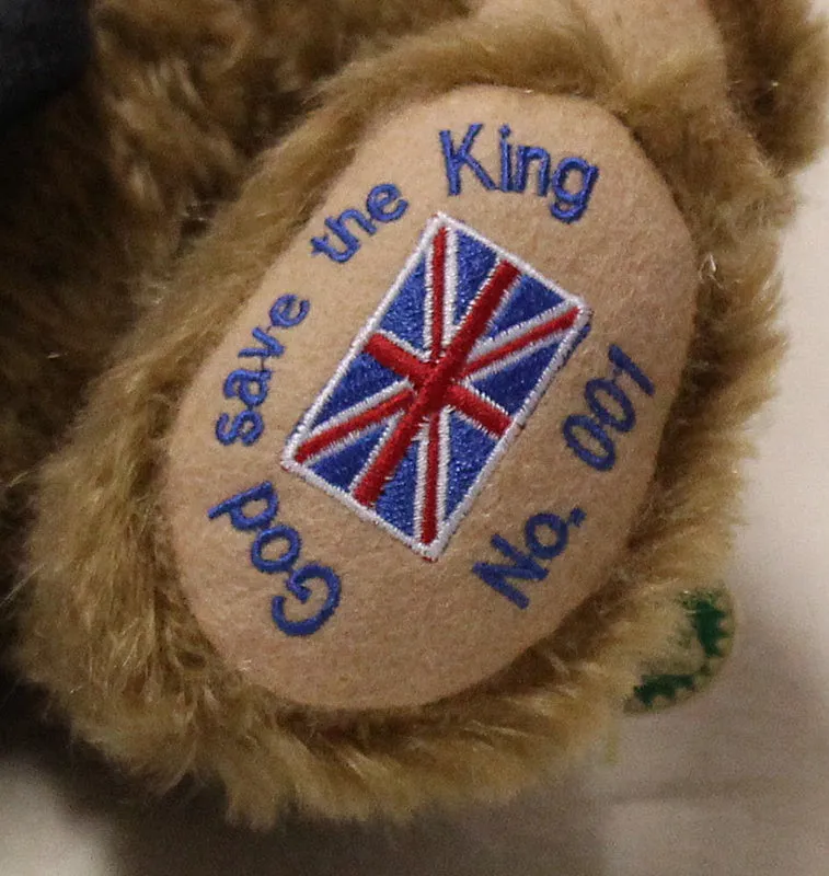 King Charles III Teddy Bear by Hermann Spielwaren - 35cm