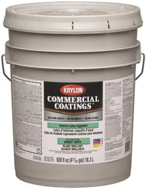 Krylon Interior Latex Paint 5 Gallon Linen White