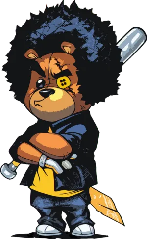 Kung Fu Teddy Bear DTF Transfers