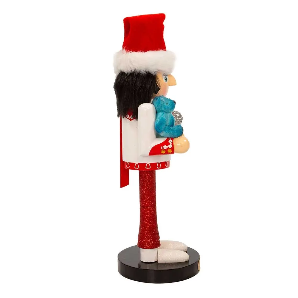 Kurt Adler 10-Inch Elvis Presley® With Teddy Bear Nutcracker