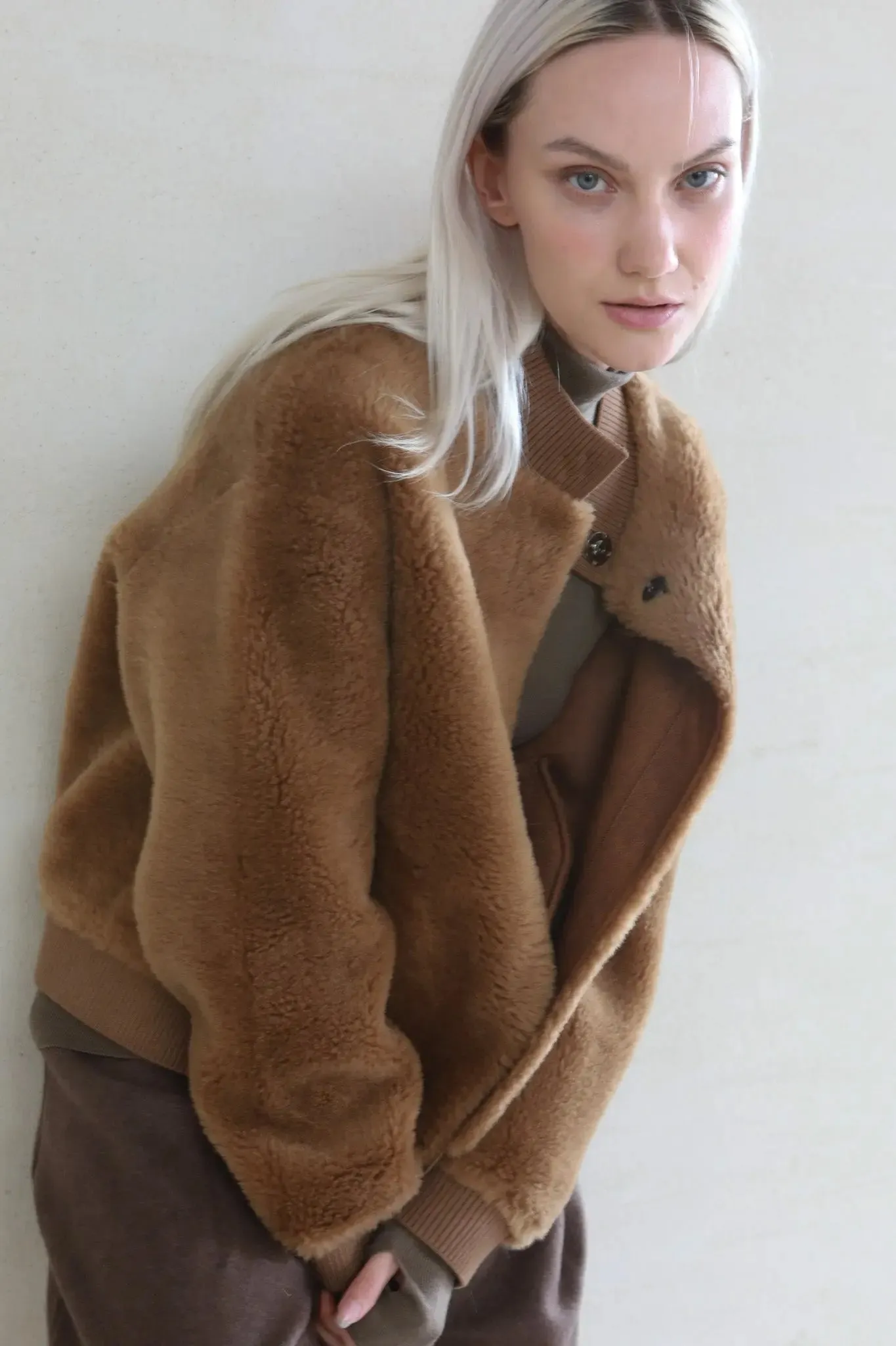 Lamb Shearling Teddy Jacket
