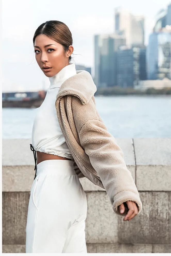 LANIKAR ZIP THROUGH TEDDY COAT