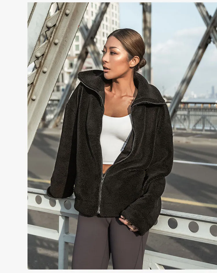 LANIKAR ZIP THROUGH TEDDY COAT