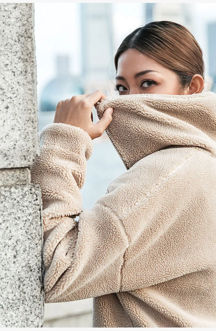 LANIKAR ZIP THROUGH TEDDY COAT