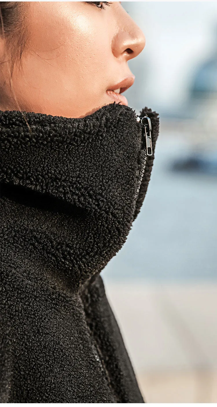 LANIKAR ZIP THROUGH TEDDY COAT