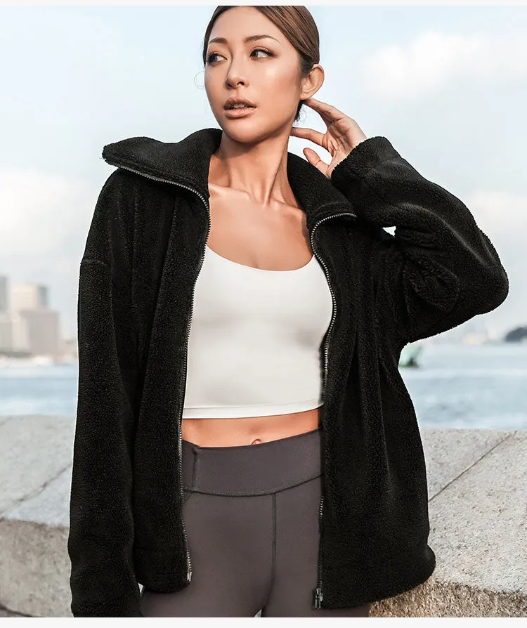 LANIKAR ZIP THROUGH TEDDY COAT