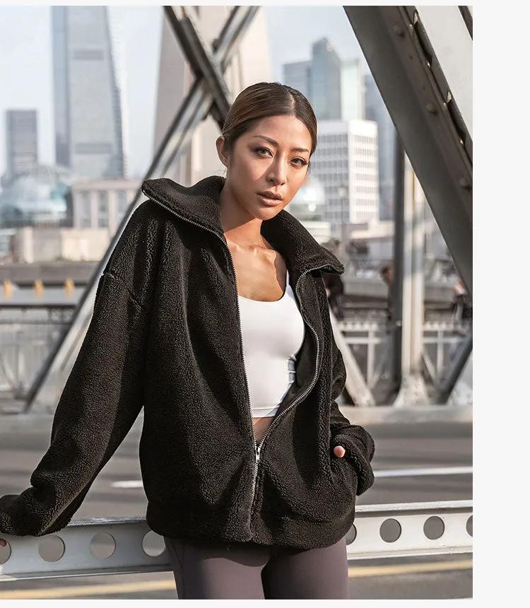 LANIKAR ZIP THROUGH TEDDY COAT