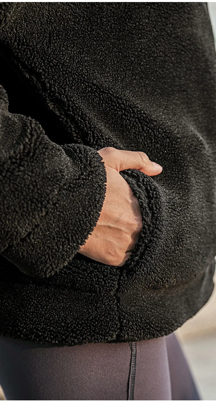 LANIKAR ZIP THROUGH TEDDY COAT