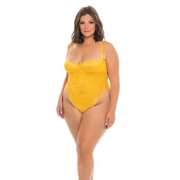 Lexi High Lace Teddy Gold Fusion