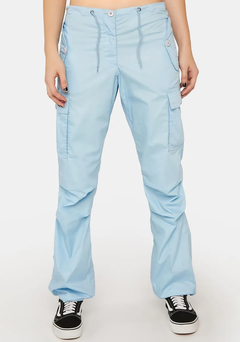 Light Blue Hipster Wind Pants