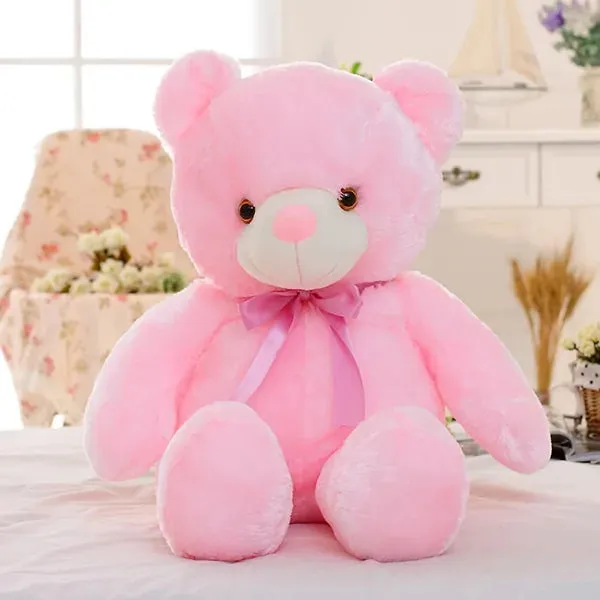 Light Up LED Teddy Bear Stuffed Animals Plush Toy Colorful Glowing Teddy Bear, 20- Inch
