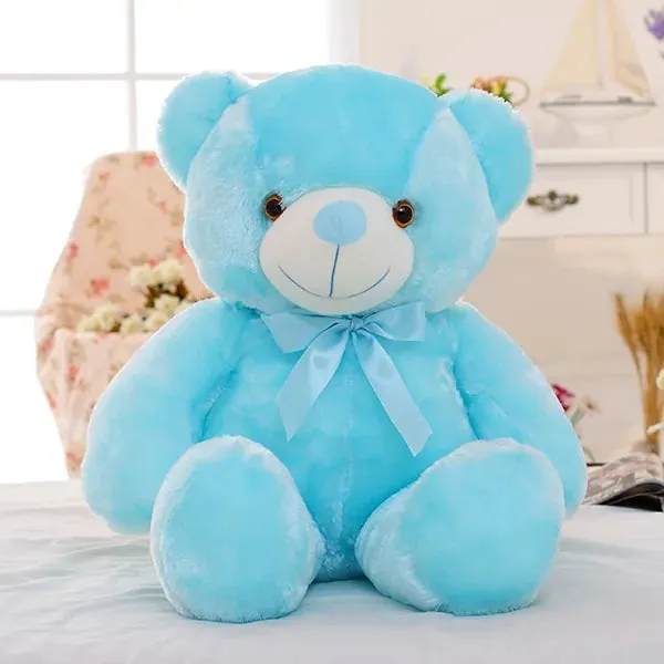 Light Up LED Teddy Bear Stuffed Animals Plush Toy Colorful Glowing Teddy Bear, 20- Inch