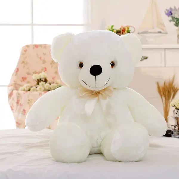 Light Up LED Teddy Bear Stuffed Animals Plush Toy Colorful Glowing Teddy Bear, 20- Inch