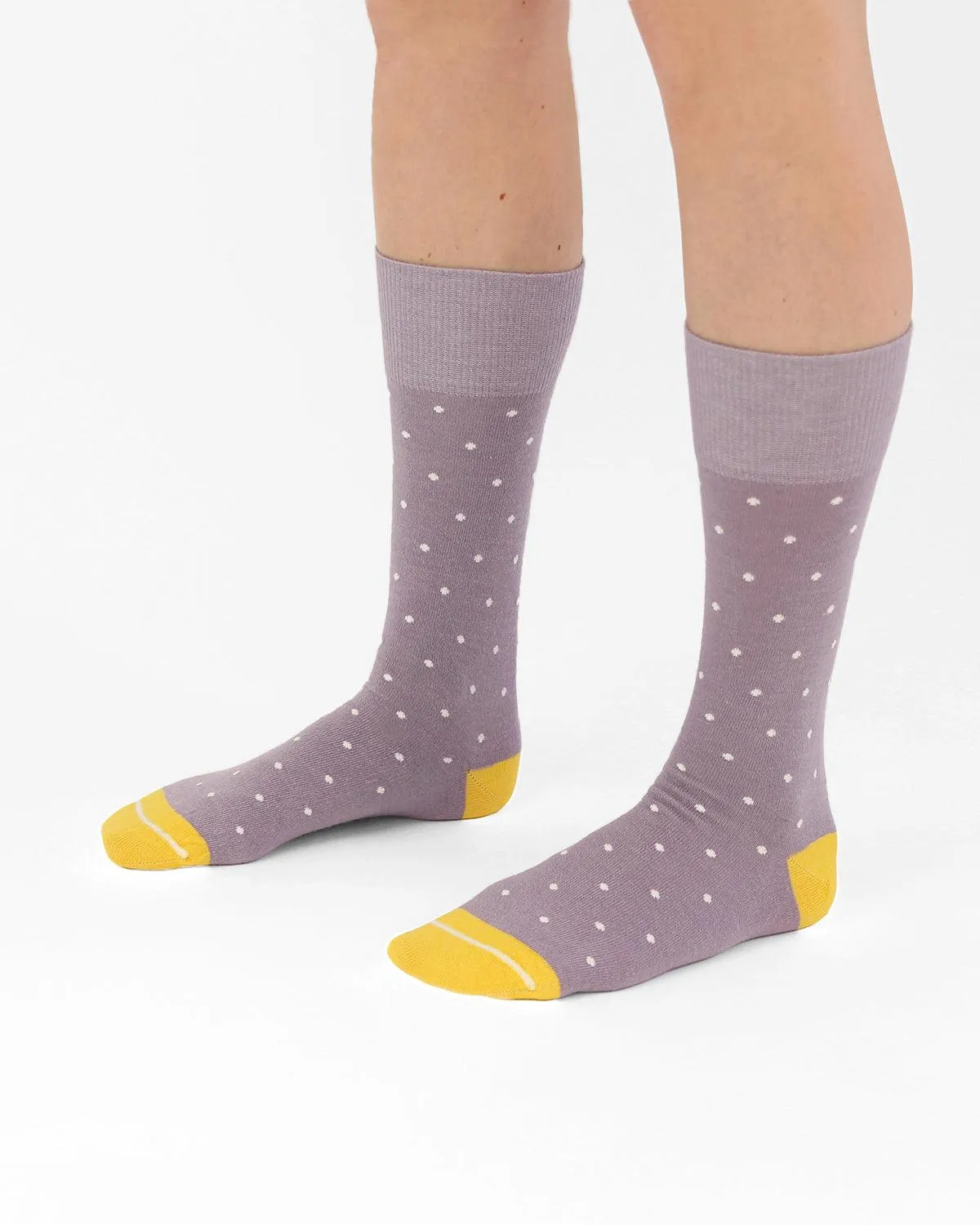 Lilac Polka Dot Slouch - S-M