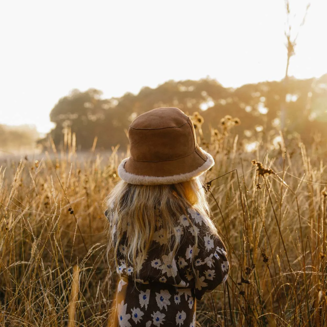 Little Teddy Chestnut | Kids UGG Bucket Hat