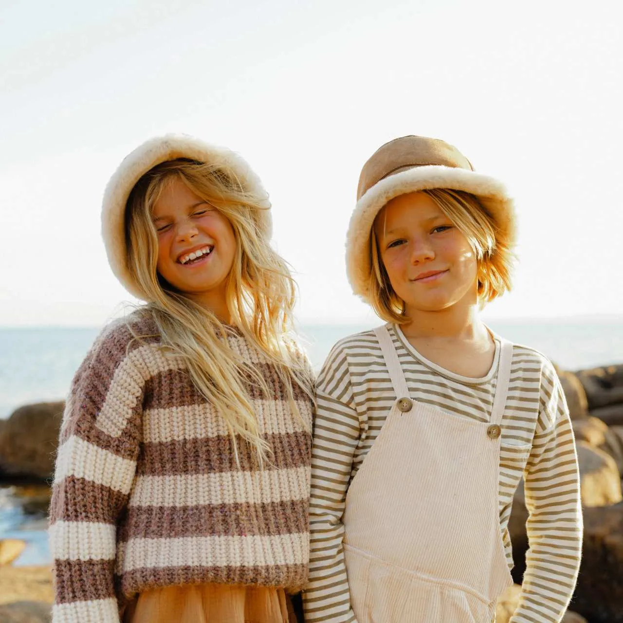 Little Teddy Chestnut | Kids UGG Bucket Hat