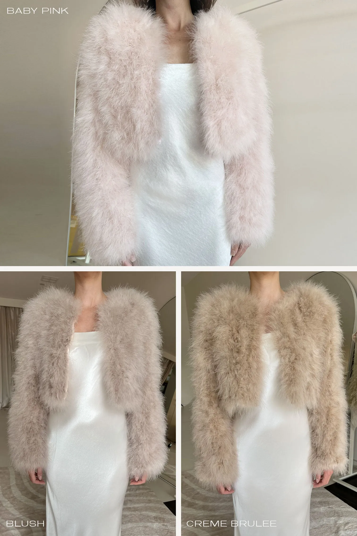 Manhattan Crop Jacket - Blush